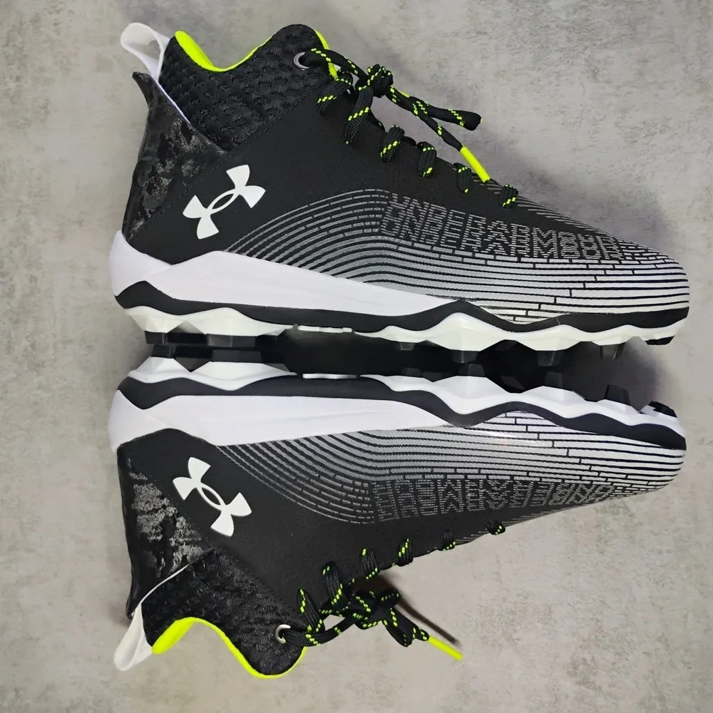 Under‎ Armour Men's Highlight Hammer MC 2.0 Cleats Size 9 Black Football NWOB